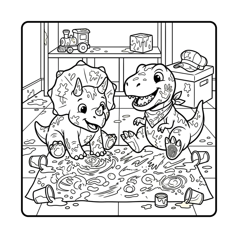 A picnic with the whole dino crew