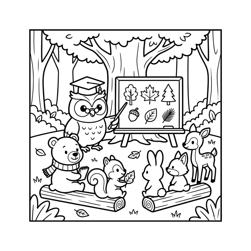 The owl's post office at sunset